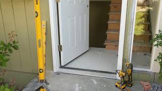 Jeld Wen Front Door Installation  Really crappy products and craftsmanship PART 1 [upl. by Adas]