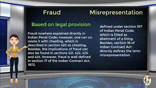 What is Difference Between Fraud amp Misrepresentation [upl. by Joub]