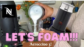 How To Foam Milk With Aeroccino 3 Make Coffee With Foam Tips amp Tricks  Easy Foamed Latte Recipe [upl. by Tirrag]