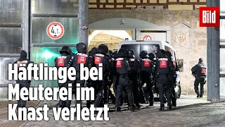 Gefängnismeuterei Polizei stürmt Knast in Thüringen  JVA Untermaßfeld [upl. by Brock]